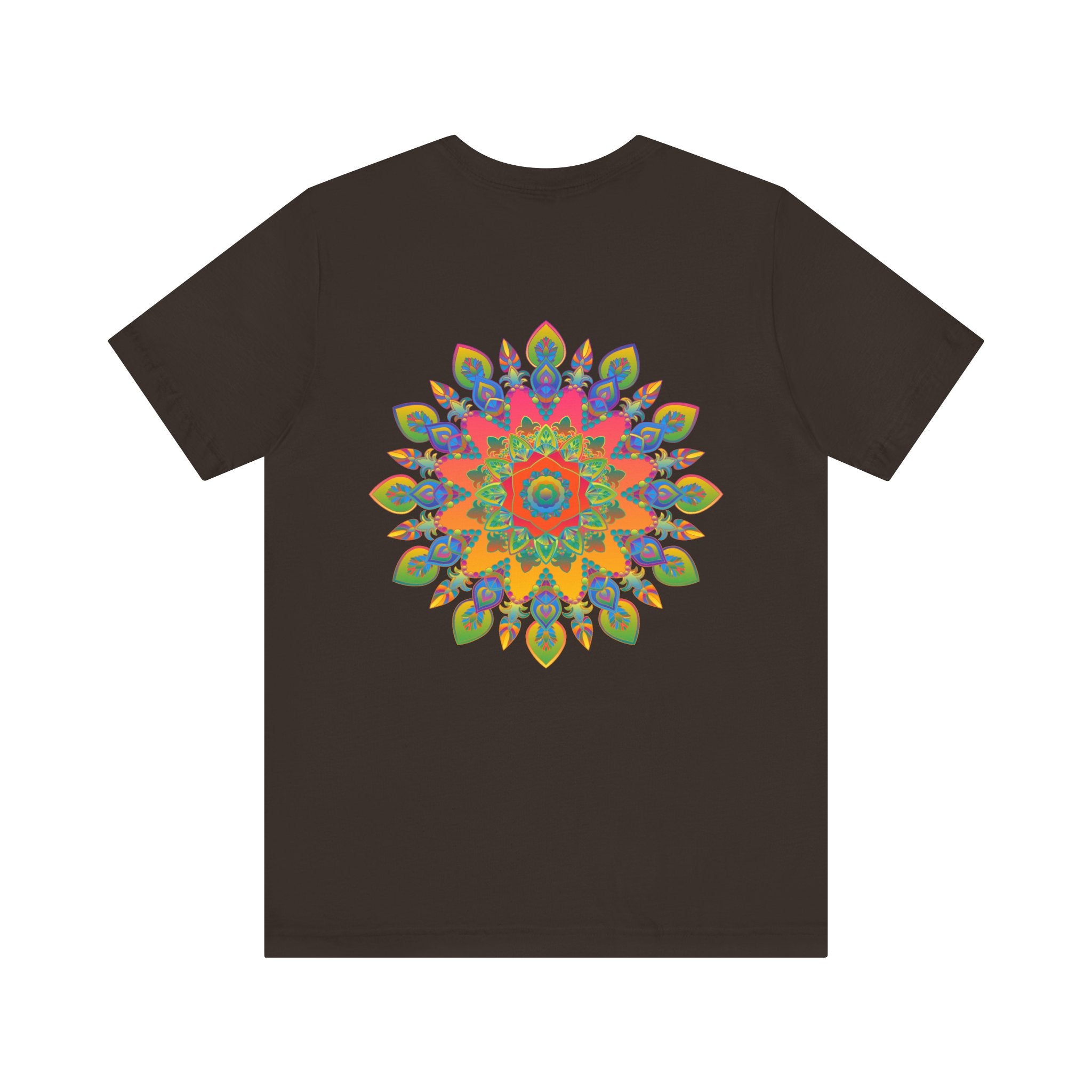 Colorful and intricate t-shirt featuring a mesmerizing mandala design