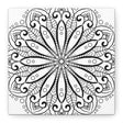 Handmade Mandala Art - Black & White Wall Art - Matte Canvas, Stretched, 125 alt text 9
