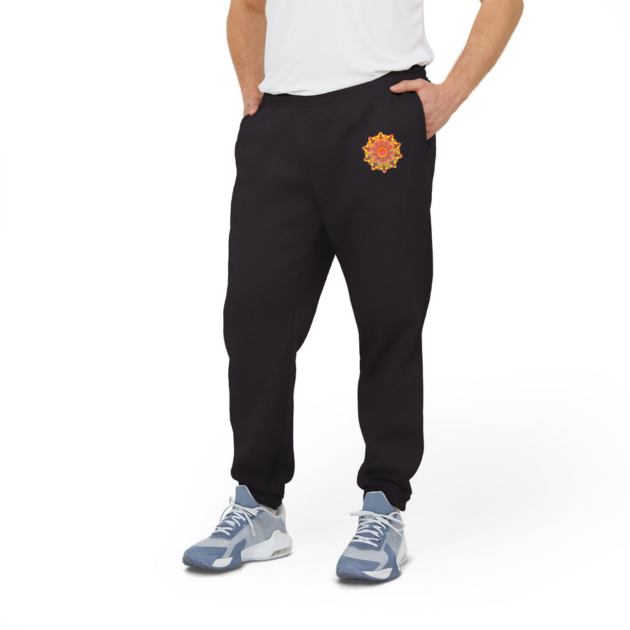 Psychedelic Mandala Adidas Fleece Joggers