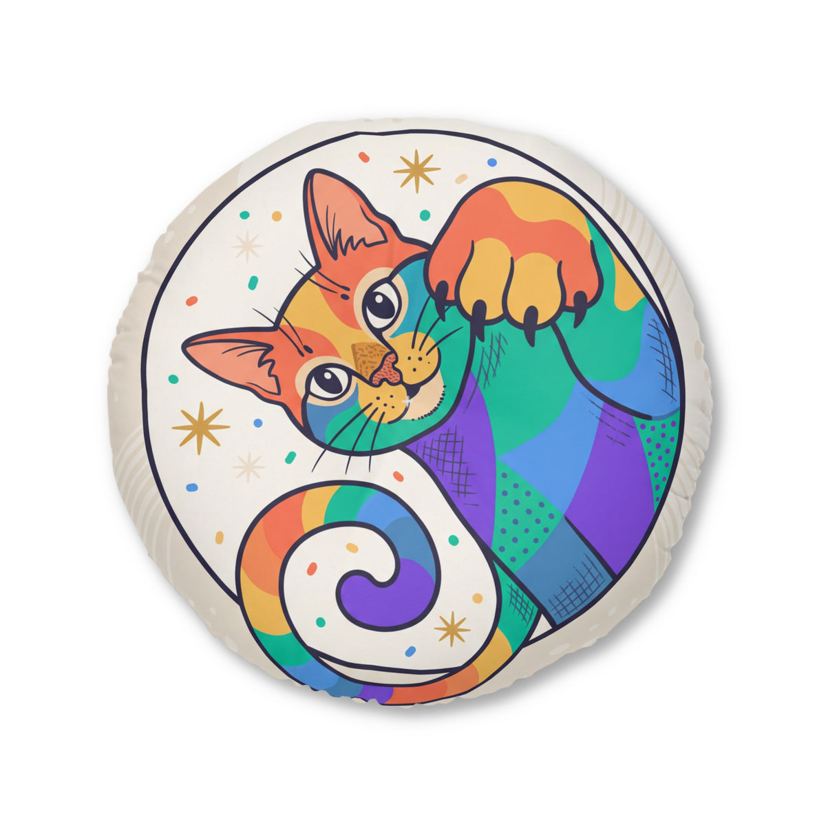 Cuscino da pavimento Sunrise Boho Cat
