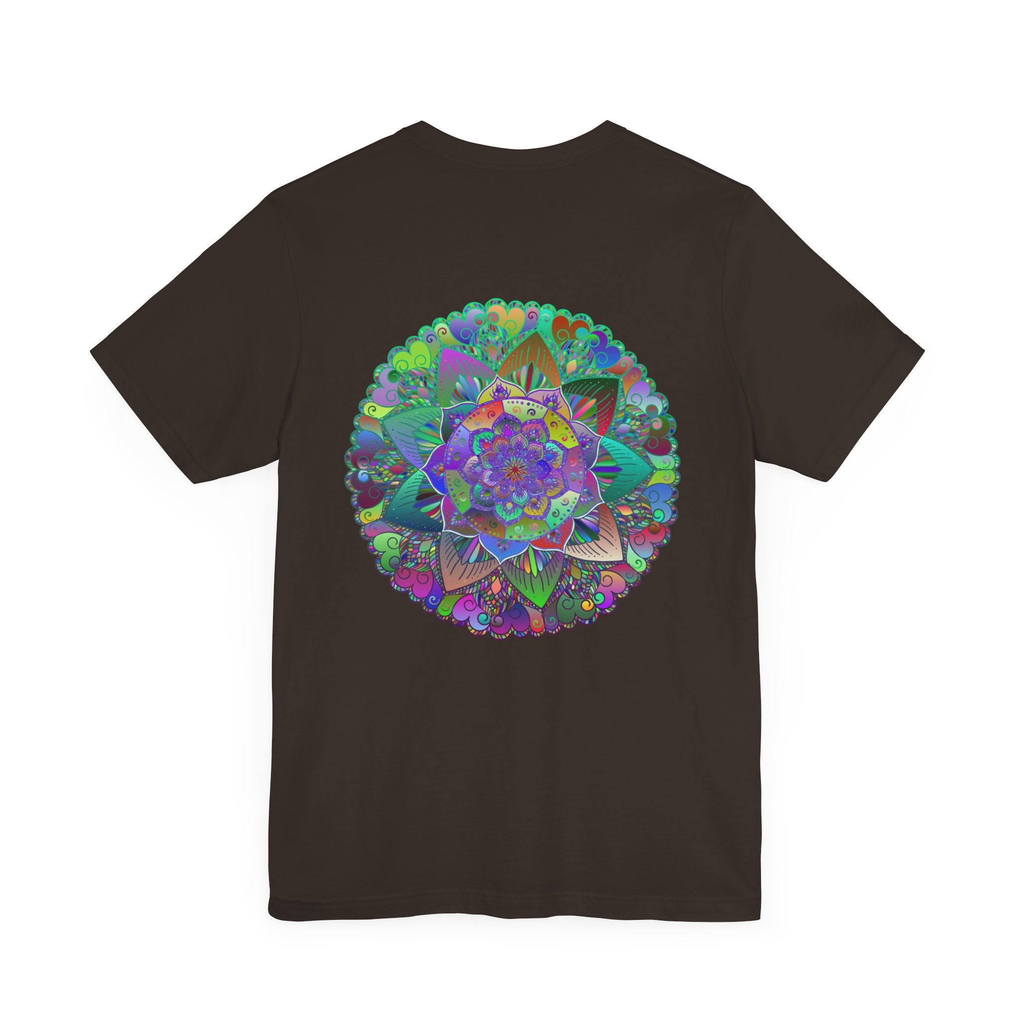 Vibrant Mandala T-Shirt featuring a beautiful and intricate design representing spiritual peace and harmony, perfect for those seeking a sense of tranquility and mindfulness in their wardrobe