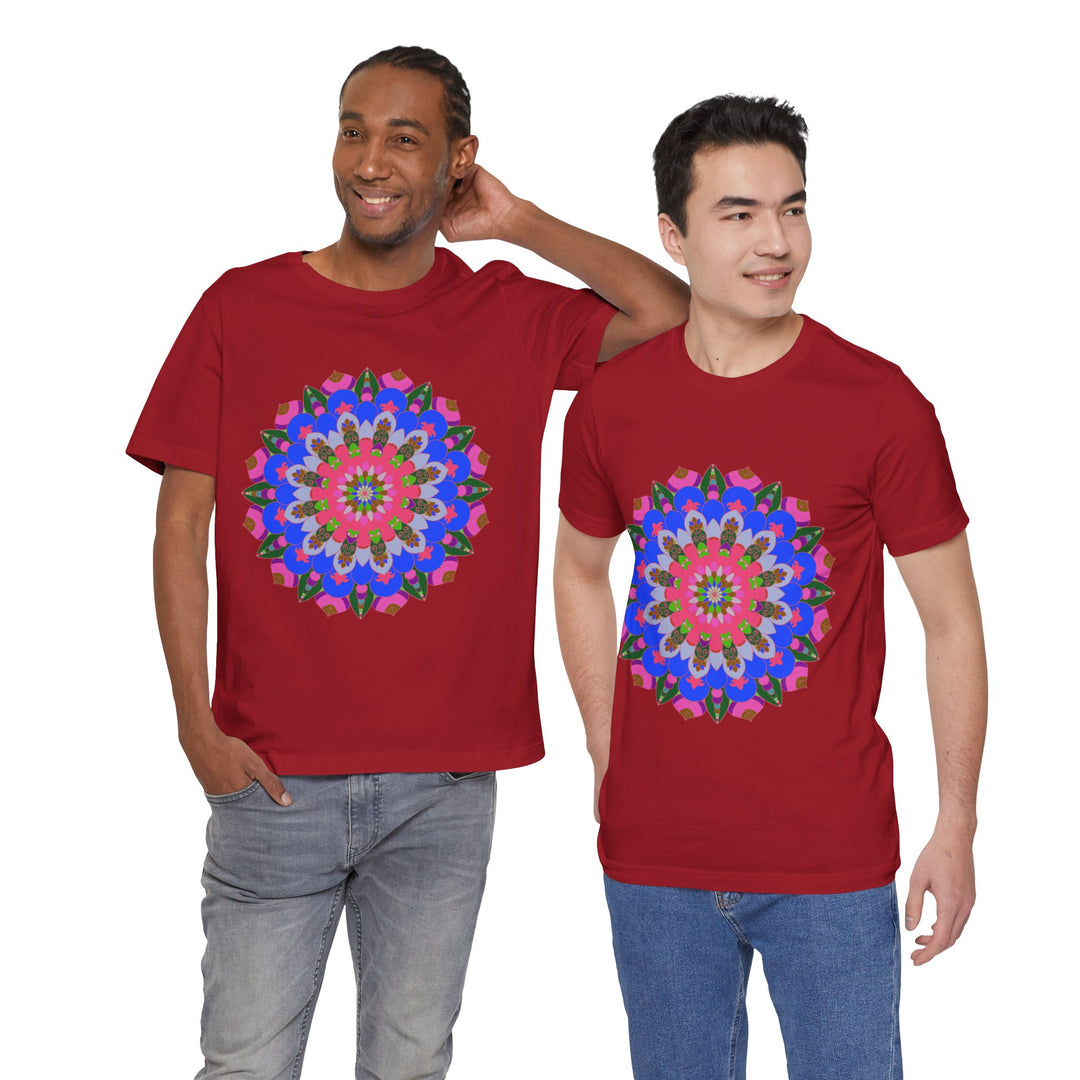 Colorful Mandala Geometric T-Shirt with vibrant and intricate design for unique fashion statement