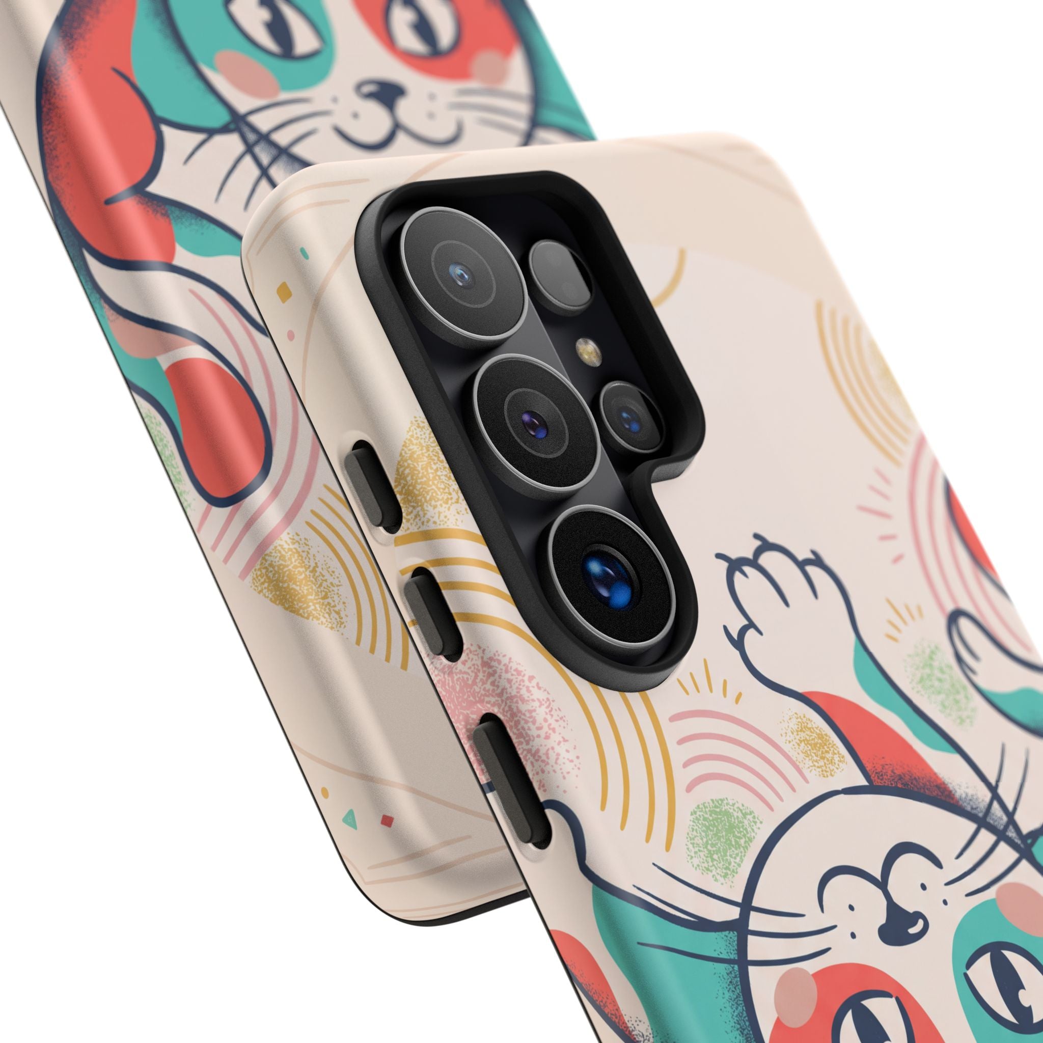 Phone Case — Cute Retro Calico Cat Protective Cover
