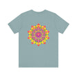 Vibrant Mandala Tee featuring intricate spiritual design symbolizing peace and harmony