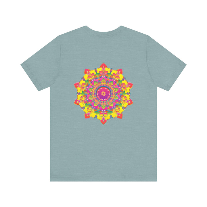 Vibrant Mandala Tee featuring intricate spiritual design symbolizing peace and harmony