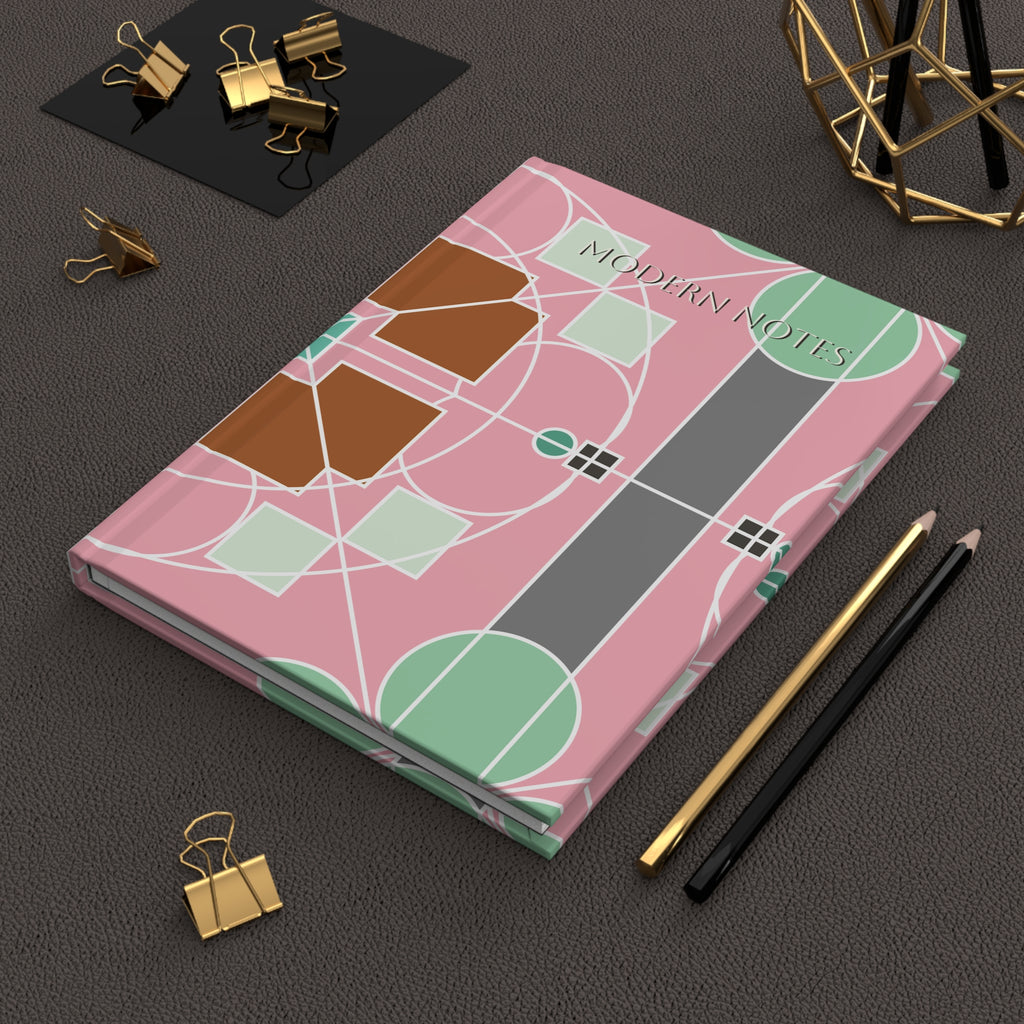 Rivista con copertina rigida Minimal Forms — Design geometrico nordico Bauhaus