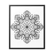Black and White Mandala Handmade Art on Gallery Canvas Wrap