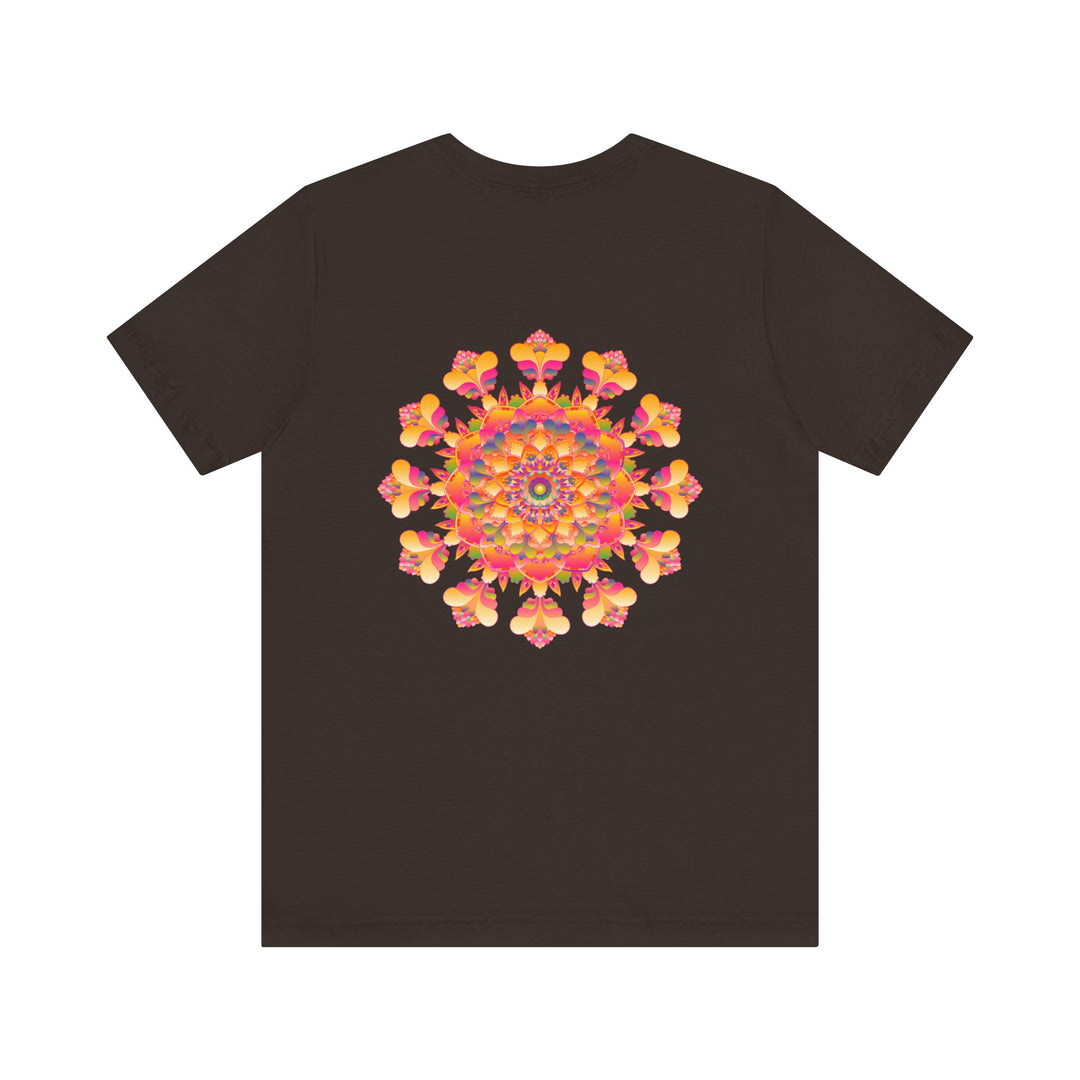 Vibrant Mandala Tee featuring intricate spiritual design for peaceful and harmonious vibes, perfect for meditation and yoga attire