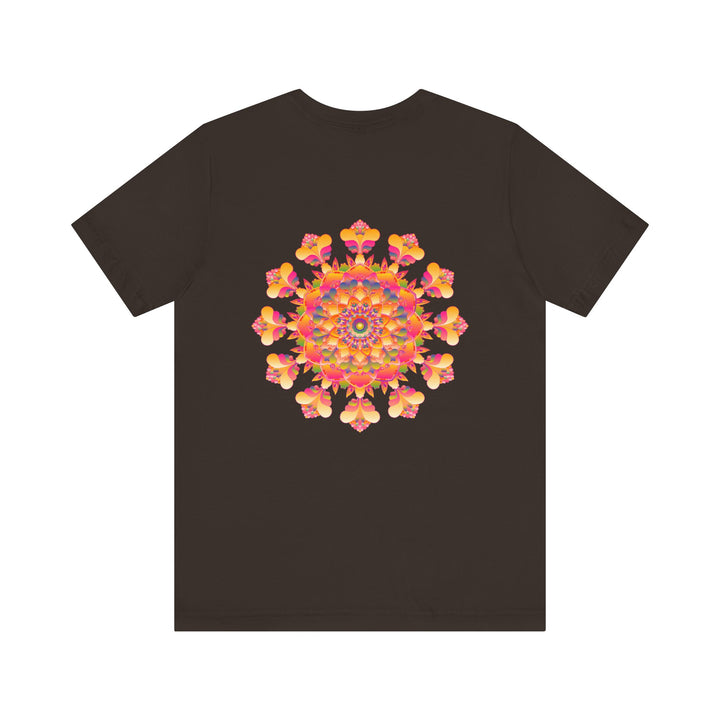 Vibrant Mandala Tee featuring intricate spiritual design for peaceful and harmonious vibes, perfect for meditation and yoga attire