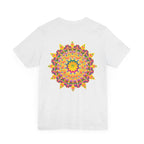 Beautiful and colorful Vibrant Mandala Tee promoting Peace & Harmony