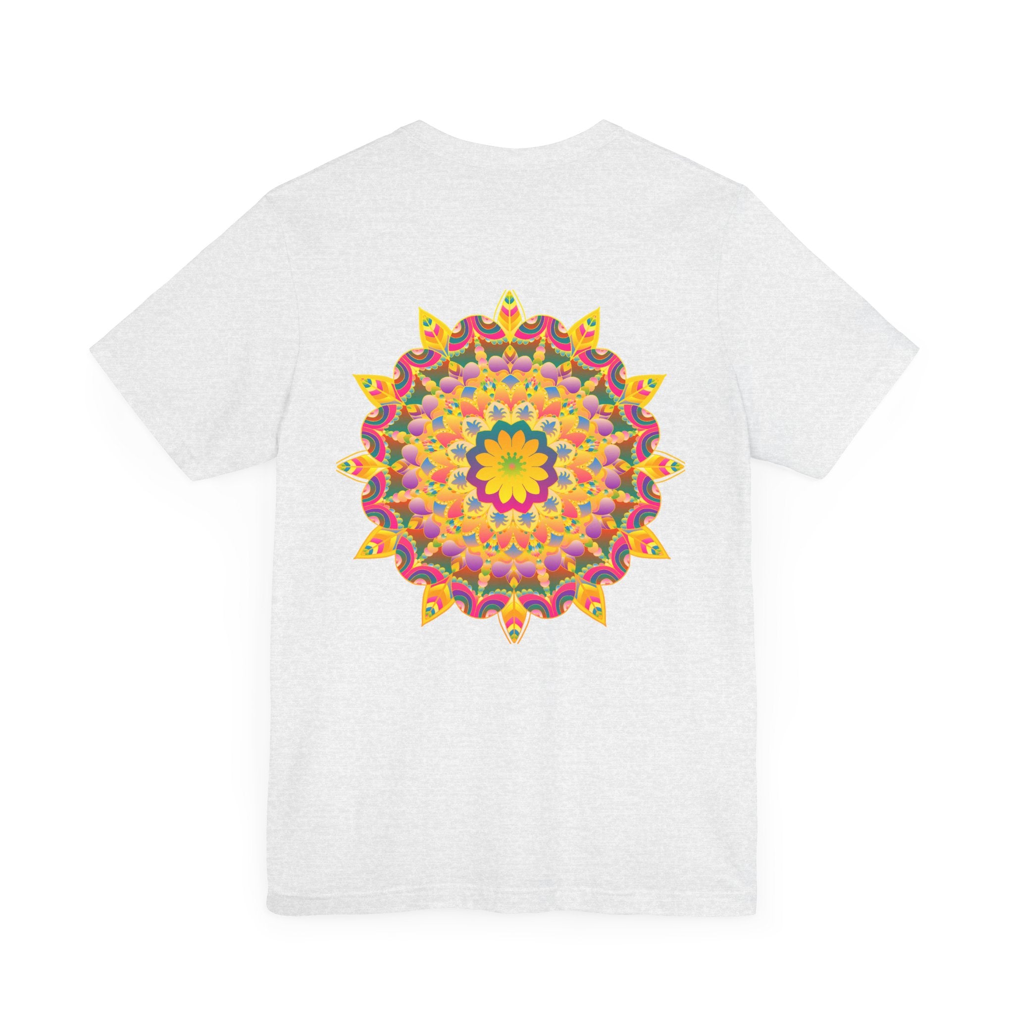 Beautiful and colorful Vibrant Mandala Tee promoting Peace & Harmony