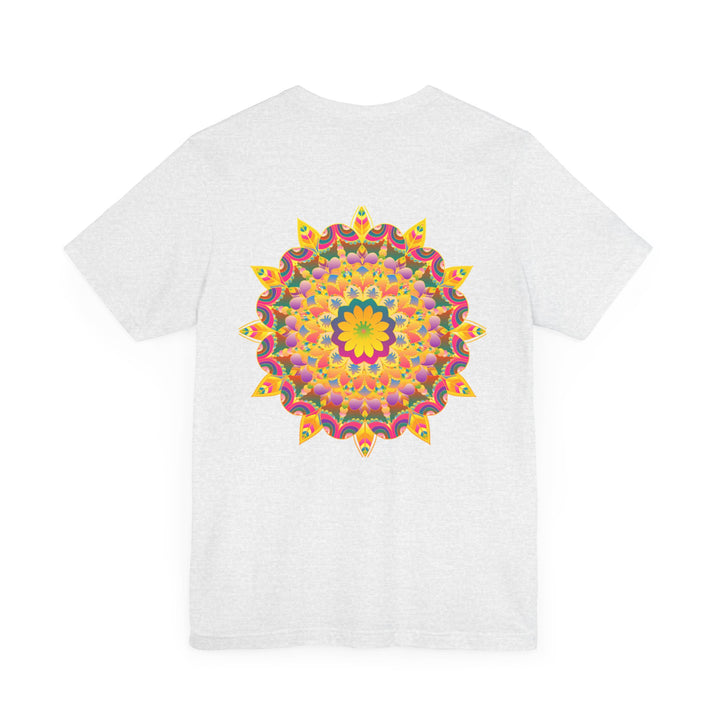 Beautiful and colorful Vibrant Mandala Tee promoting Peace & Harmony