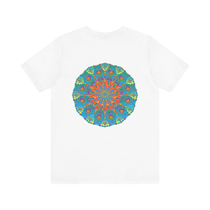 Unique mandala tee symbolizing spiritual tranquility and balance