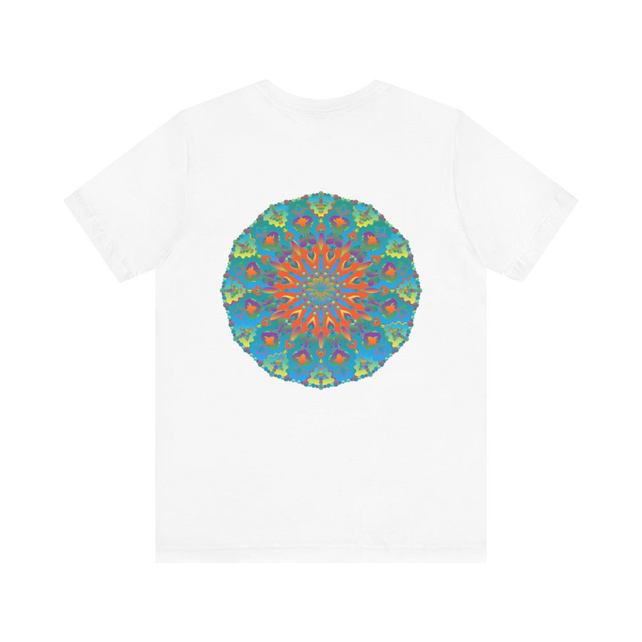 Unique mandala tee symbolizing spiritual tranquility and balance