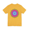 Vibrant Mandala T-Shirt featuring intricate design, perfect for channeling spiritual peace and inner harmony, ideal for yoga and meditation enthusiasts