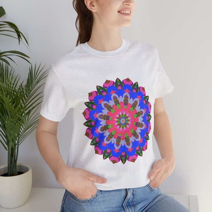 Colorful Mandala Geometric T-Shirt with intricate and vibrant design for a stylish and unique look