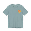 A colorful and intricate mandala design tee, representing spiritual peace and harmony