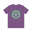 A colorful and intricate mandala design adorns this Vibrant Mandala Tee, promoting spiritual peace and harmony through art and fashion