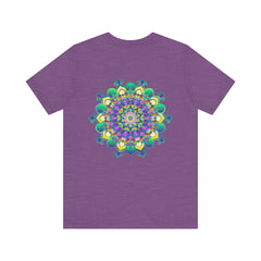 A colorful and intricate mandala design adorns this Vibrant Mandala Tee, promoting spiritual peace and harmony through art and fashion
