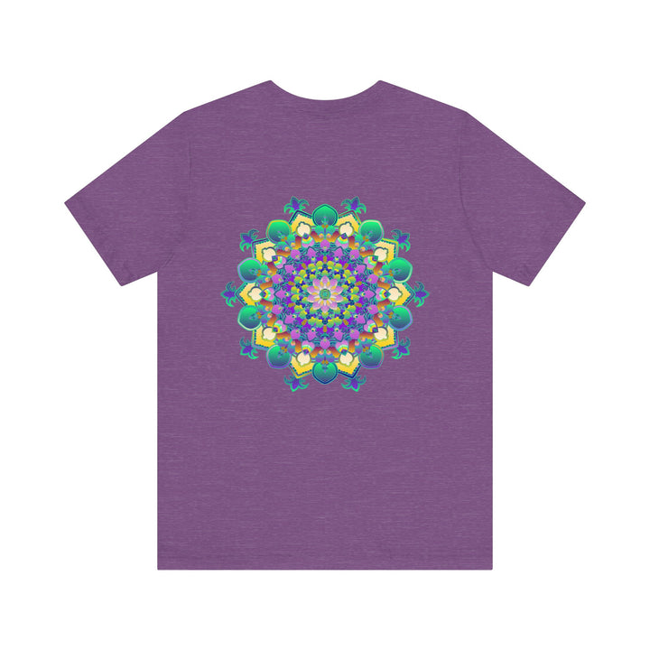 A colorful and intricate mandala design adorns this Vibrant Mandala Tee, promoting spiritual peace and harmony through art and fashion