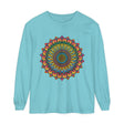 Intricate Mandala Unisex Long Sleeve T-Shirt with vibrant, detailed design