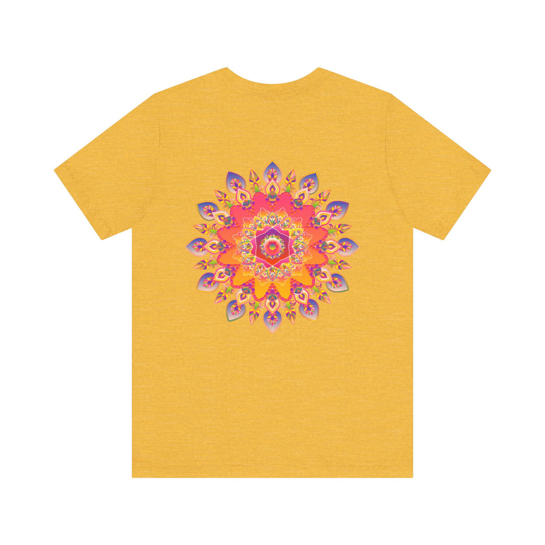 Vibrant Mandala Tee featuring a beautiful spiritual design for promoting peace and harmony in mind, body, and soul