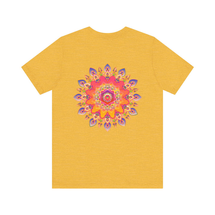 Vibrant Mandala Tee featuring a beautiful spiritual design for promoting peace and harmony in mind, body, and soul