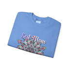 Cozy and stylish unisex crewneck sweatshirt with 'Best Mom Ever' design, perfect birthday gift for your beloved mother