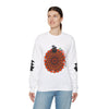 Unisex Heavy Blend™ Crewneck Sweatshirt with cute ghost print perfect for Halloween