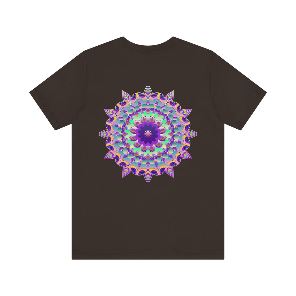 Beautiful Mandala Tee with intricate spiritual design promoting peace and harmony