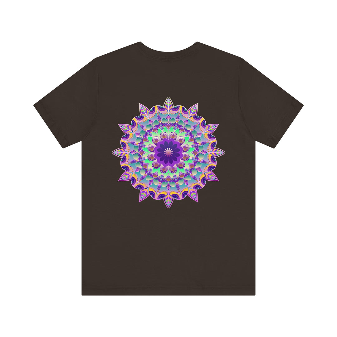 Beautiful Mandala Tee with intricate spiritual design promoting peace and harmony