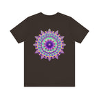 Beautiful Mandala Tee with intricate spiritual design promoting peace and harmony