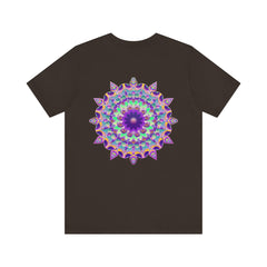 Beautiful Mandala Tee with intricate spiritual design promoting peace and harmony