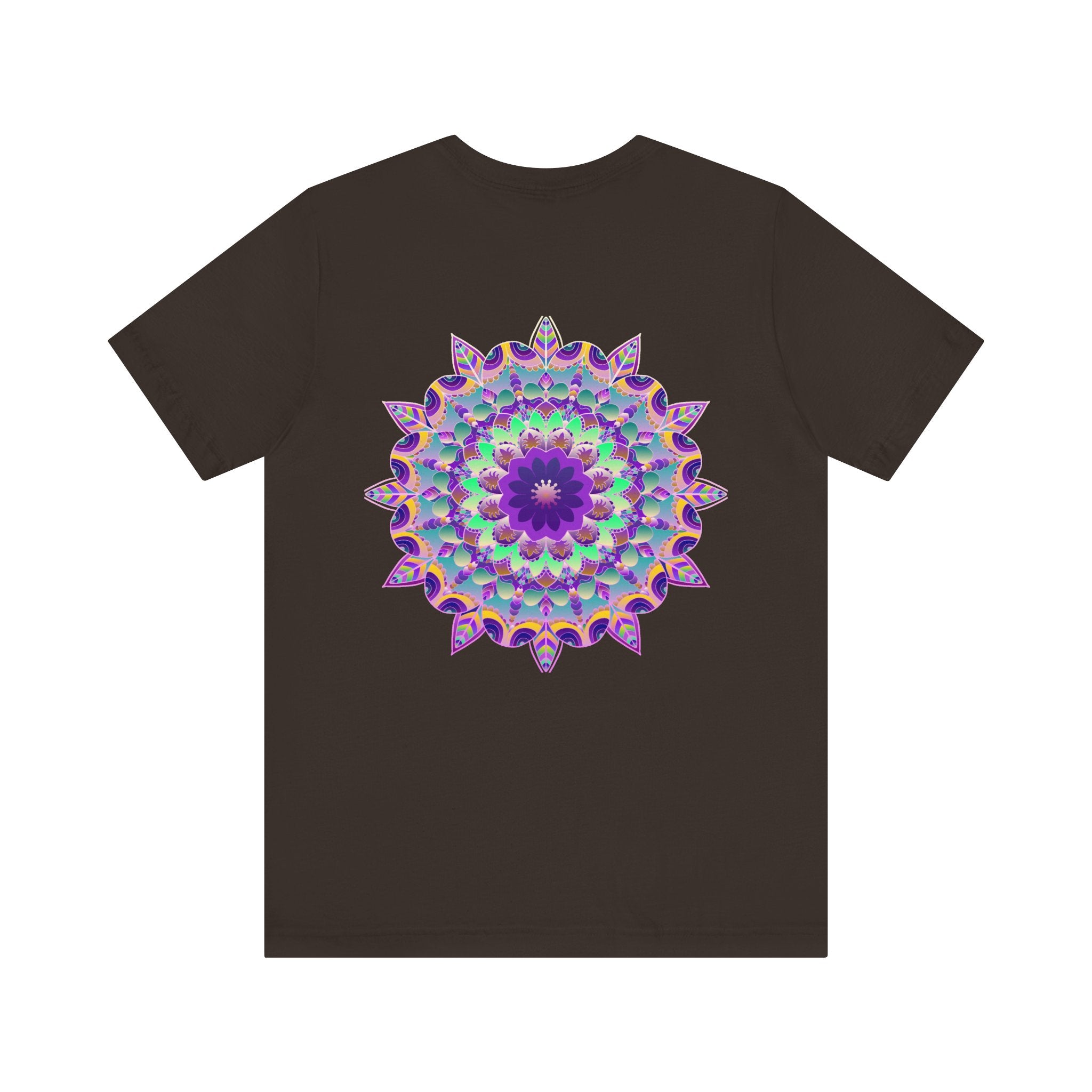 Beautiful Mandala Tee with intricate spiritual design promoting peace and harmony