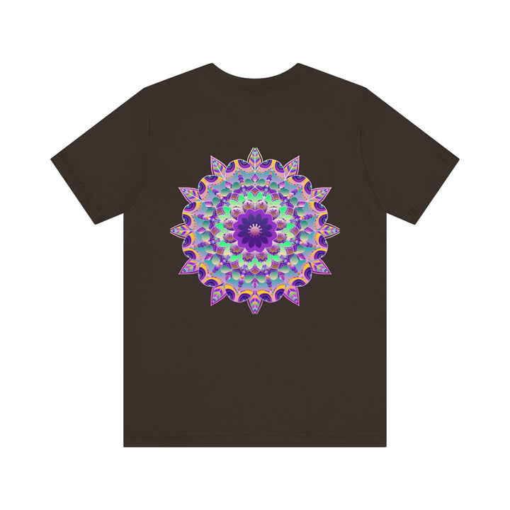 Beautiful Mandala Tee with intricate spiritual design promoting peace and harmony