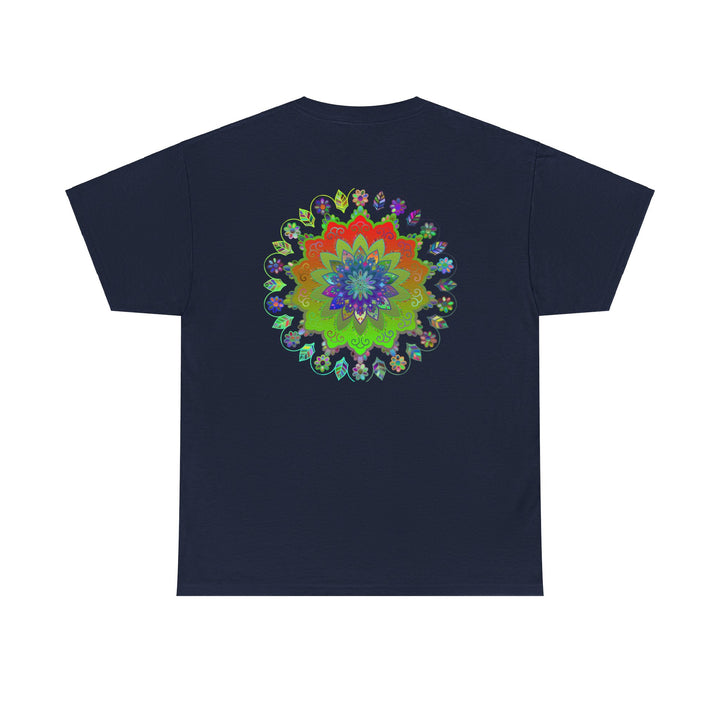 Mandala art yoga mindfulness tee in unisex sizing and 100% cotton fabric