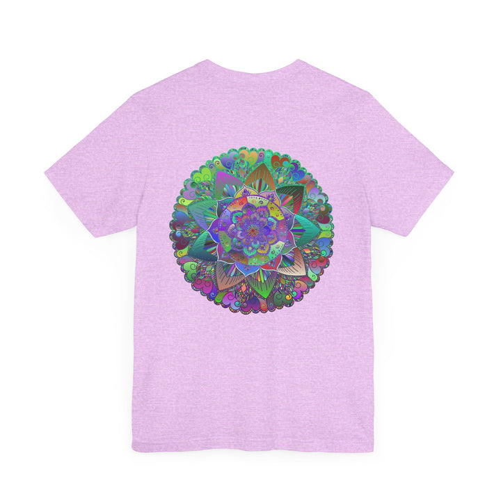 Vibrant mandala t-shirt featuring intricate design for spiritual peace and harmony