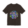 Colorful mandala design t-shirt with intricate art and vibrant patterns