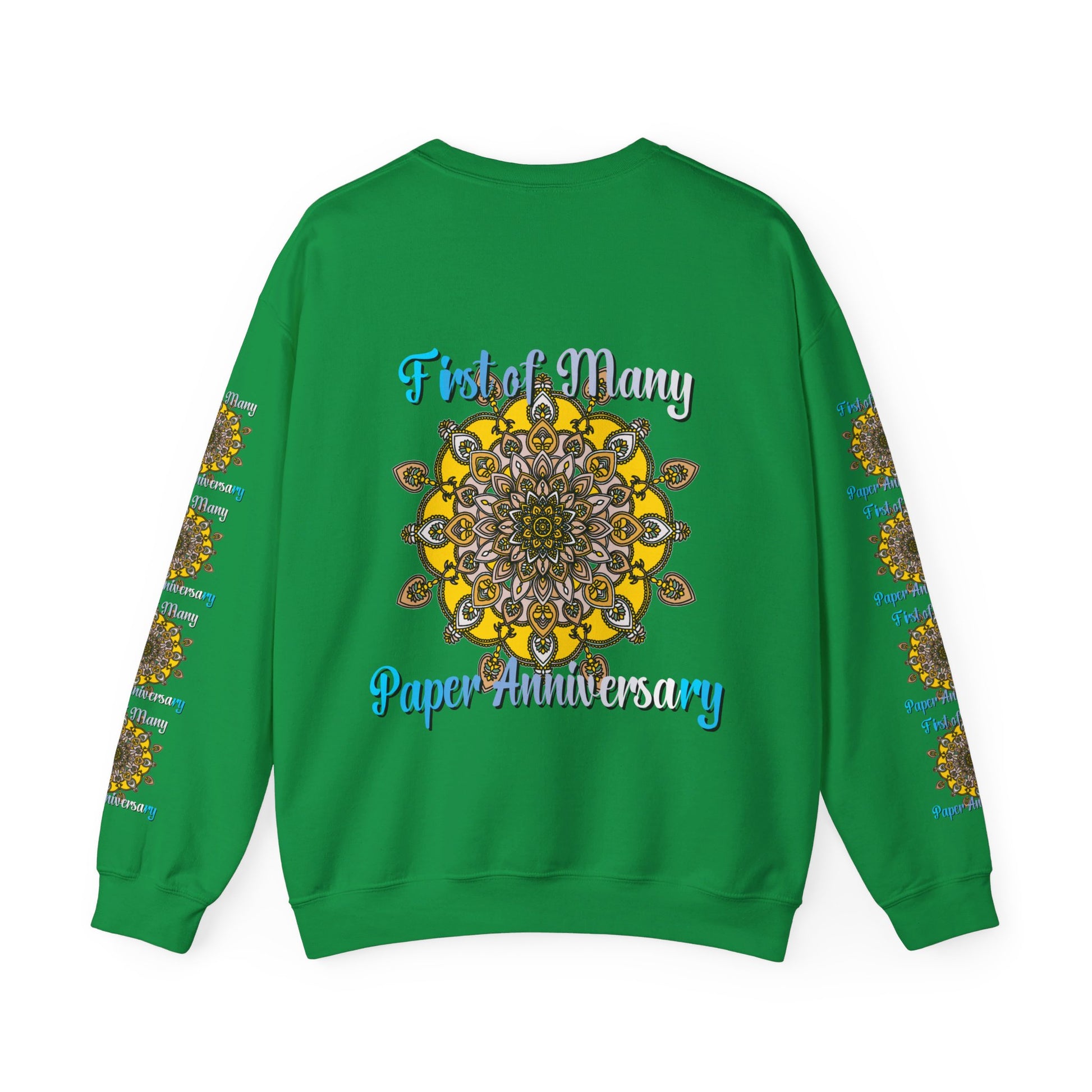 First Year Wedding Anniversary unisex crewneck sweatshirt, perfect paper gift idea