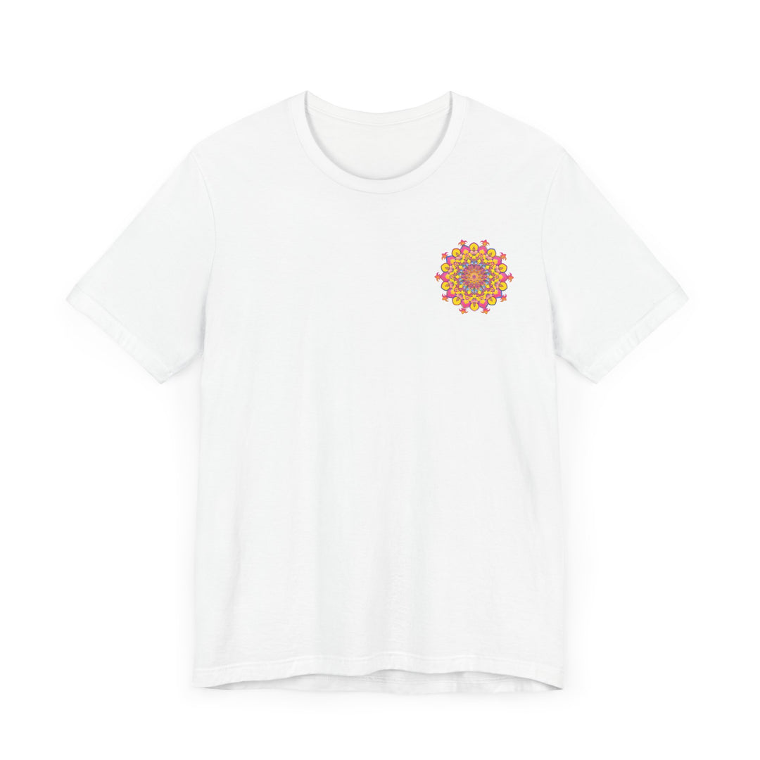 Beautiful mandala tee with intricate design representing spiritual peace and harmony, perfect for finding inner balance and tranquility