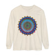Unisex long sleeve t-shirt in vibrant mandala design