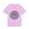 Vibrant Mandala Tee featuring a beautiful design symbolizing peace, harmony, and tranquility for a stylish and meaningful fashion statement