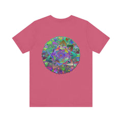 Vibrant mandala t-shirt featuring intricate spiritual design for peace and harmony