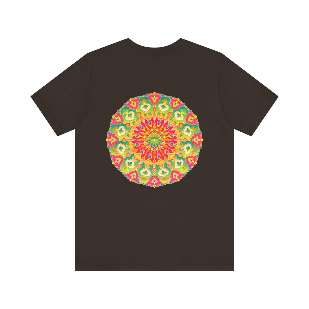 Vibrant Mandala T-Shirt featuring a beautiful design representing spiritual peace and harmony, perfect for bringing positive energy and tranquility into your wardrobe