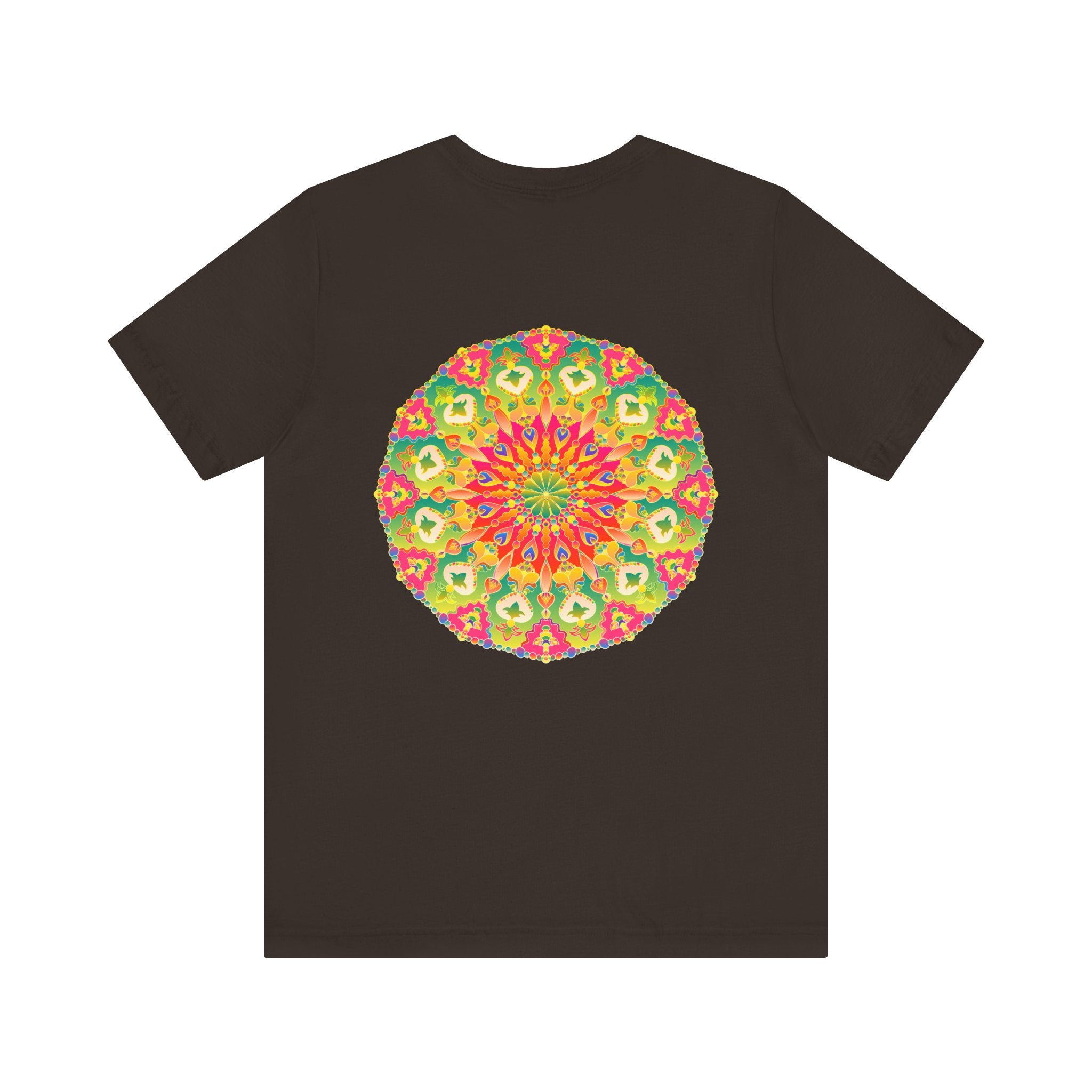 Vibrant Mandala T-Shirt featuring a beautiful design representing spiritual peace and harmony, perfect for bringing positive energy and tranquility into your wardrobe