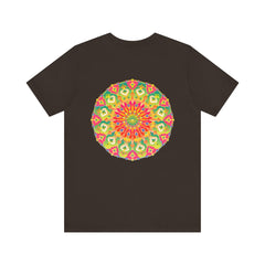 Vibrant Mandala T-Shirt featuring a beautiful design representing spiritual peace and harmony, perfect for bringing positive energy and tranquility into your wardrobe