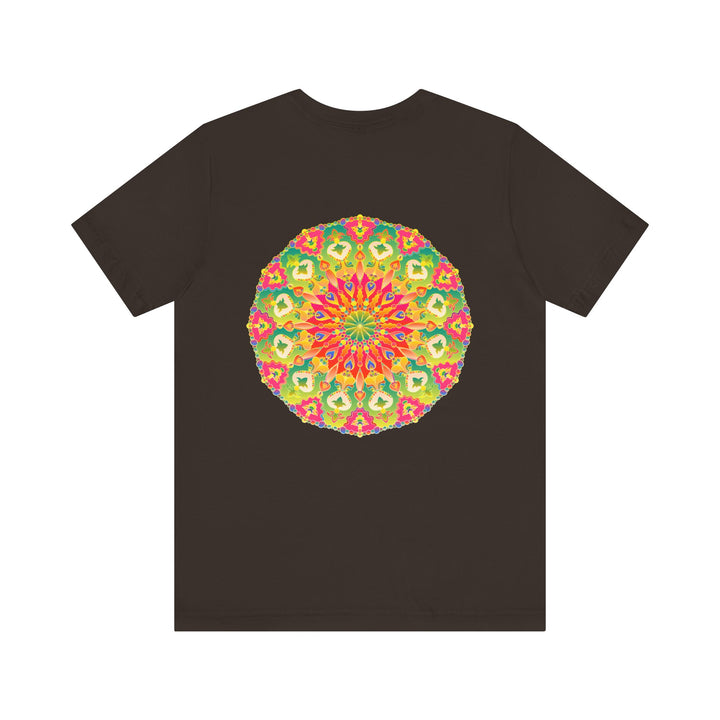 Vibrant Mandala T-Shirt featuring a beautiful design representing spiritual peace and harmony, perfect for bringing positive energy and tranquility into your wardrobe