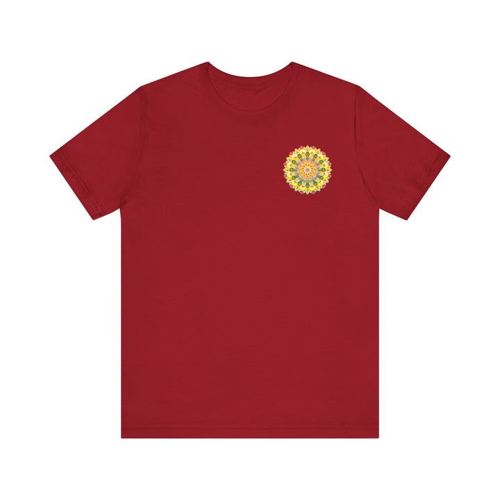 Vibrant Mandala Tee - A beautiful and colorful shirt representing spiritual peace and harmony, with intricate mandala design