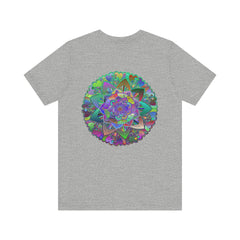 Vibrant Mandala T-Shirt featuring intricate spiritual design symbolizing peace and harmony for a peaceful and balanced lifestyle