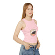 Dreamy and cute tank top featuring an adorable napping cat
